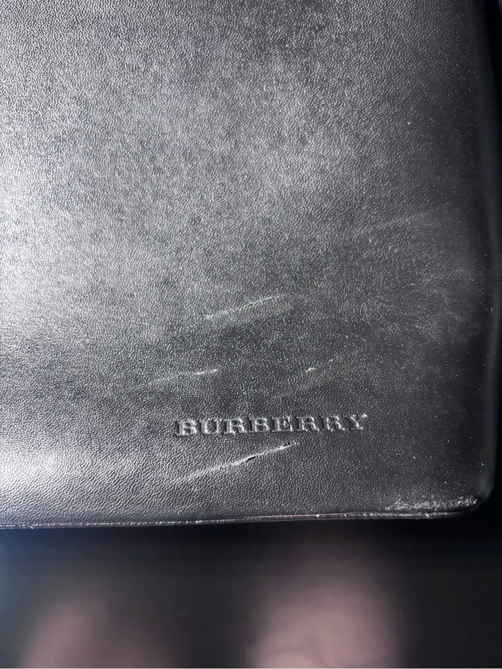 BURBERRY Burberry Bag Shoulder Bag Leather Black Silver Hardware